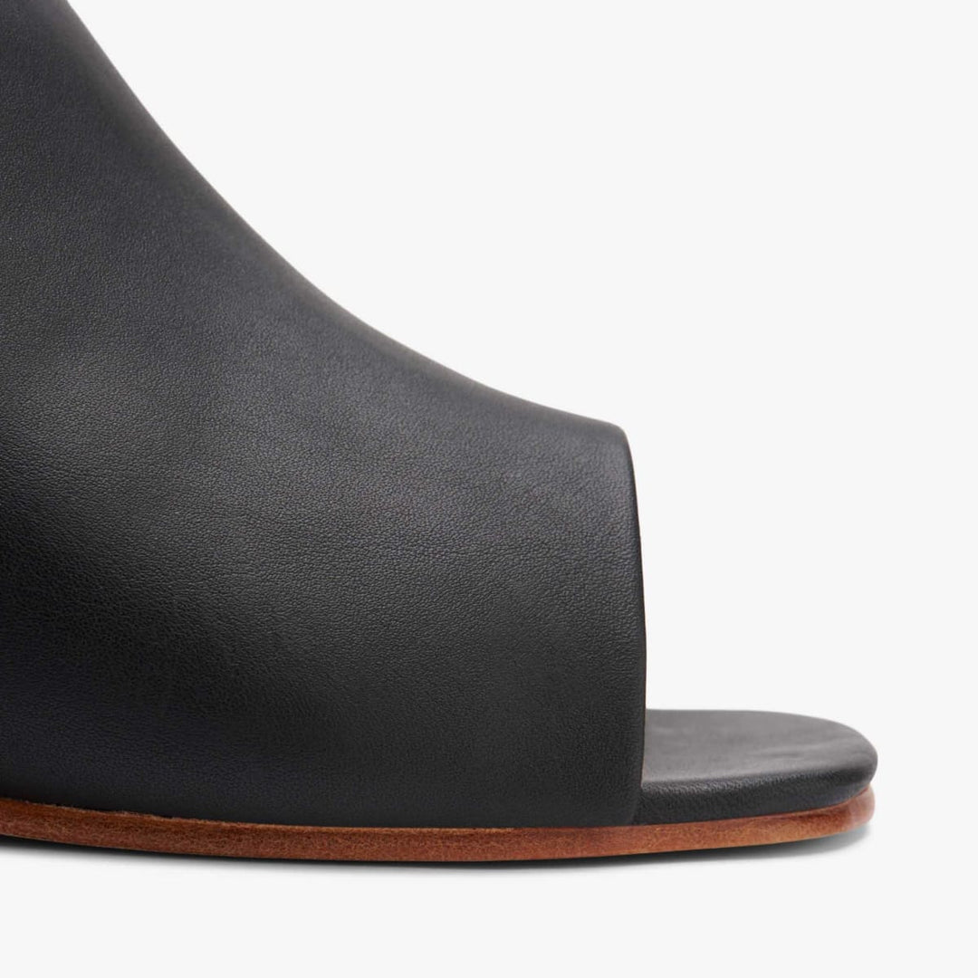 Paloma Open Toe Mule - Black