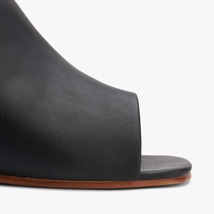 Paloma Open Toe Mule - Black