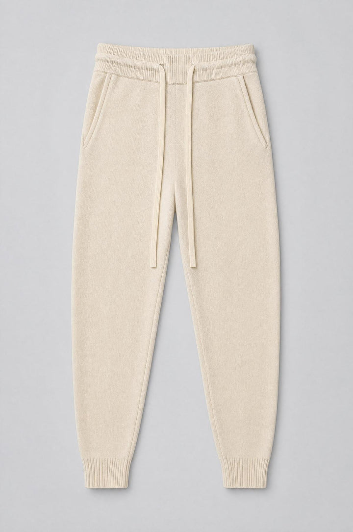 Cashmere Blend Joggers - Ivory