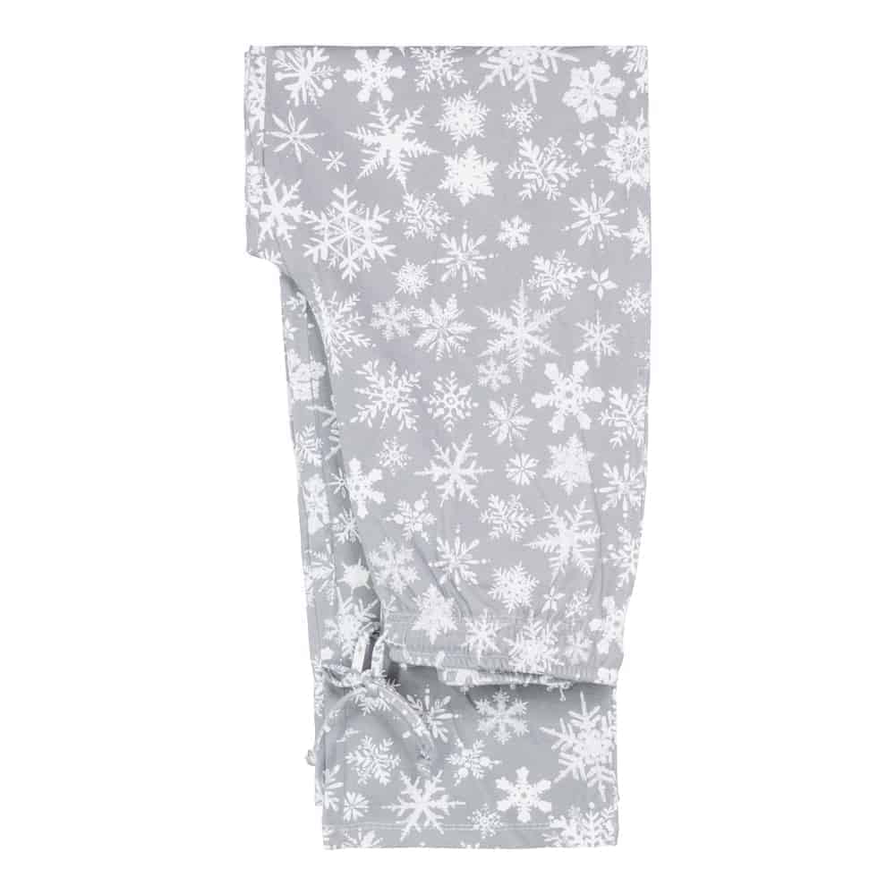 Men's Relaxed Pajama Bottom - Snowflakes