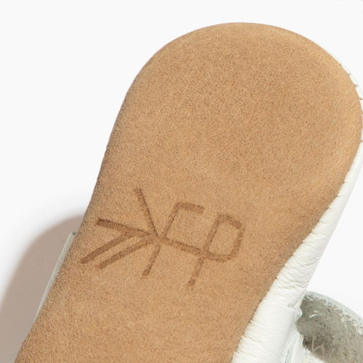 Toasted Bright White Knotted Bow Baby Shoe - ’Flats - Baby Kids Adult All’