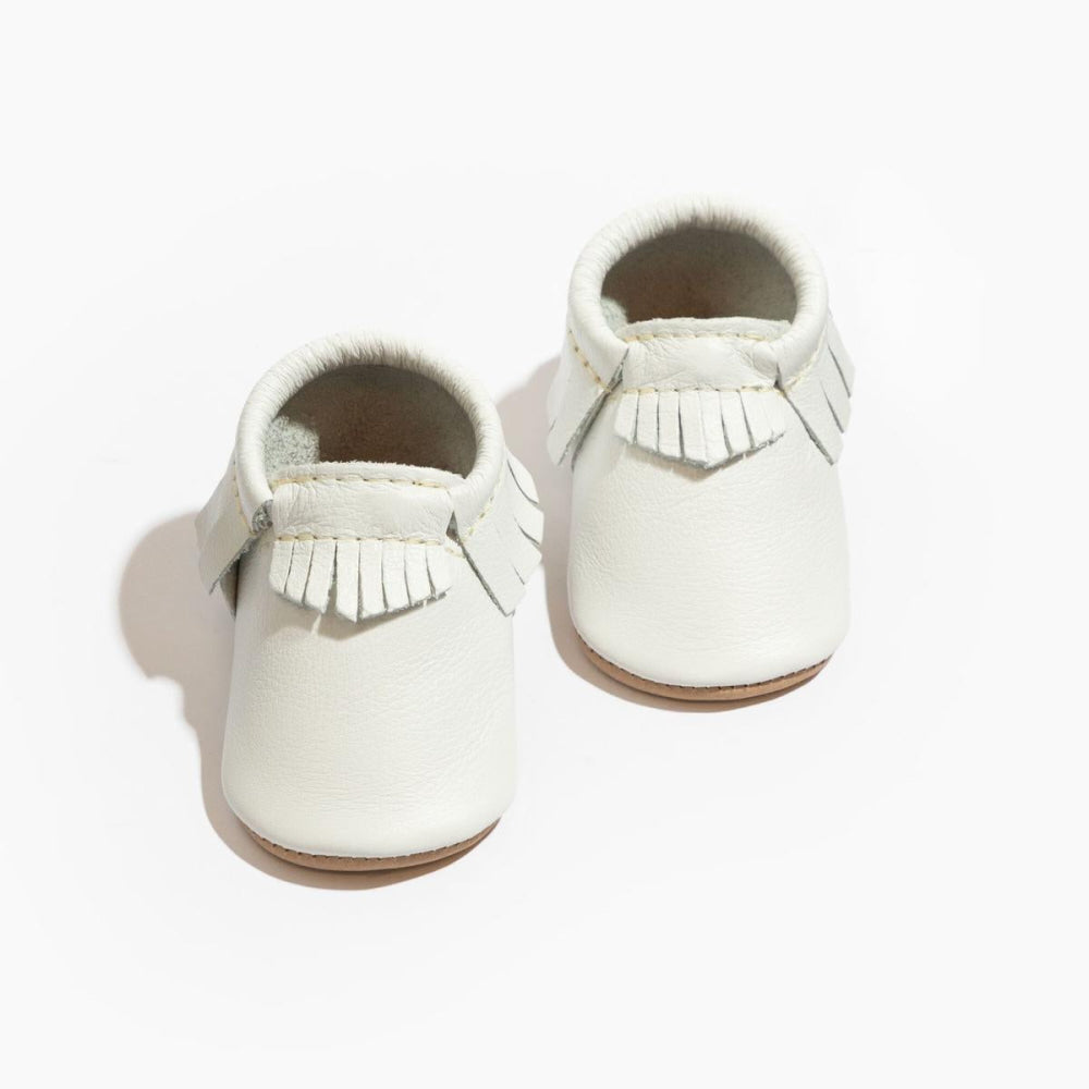 Toasted Bright White Moccasin Baby Shoe - ’Moccasin - Kids Adult’