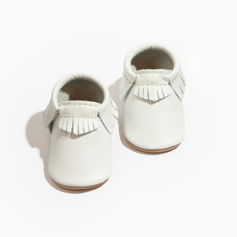 Toasted Bright White Moccasin Baby Shoe - ’Moccasin - Kids Adult’
