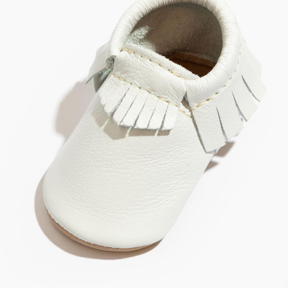 Toasted Bright White Moccasin Baby Shoe - ’Moccasin - Kids Adult’