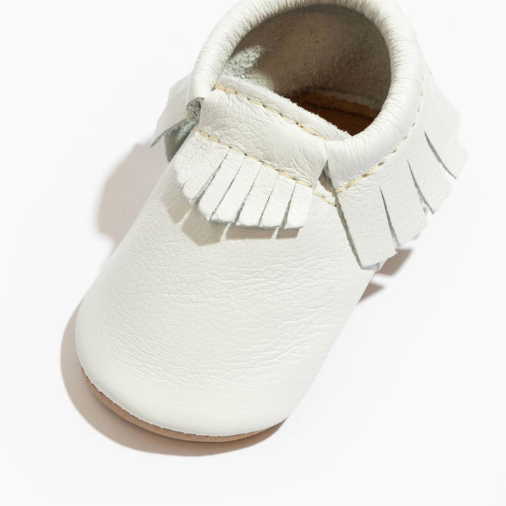 Toasted Bright White Moccasin Baby Shoe - ’Moccasin - Kids Adult’