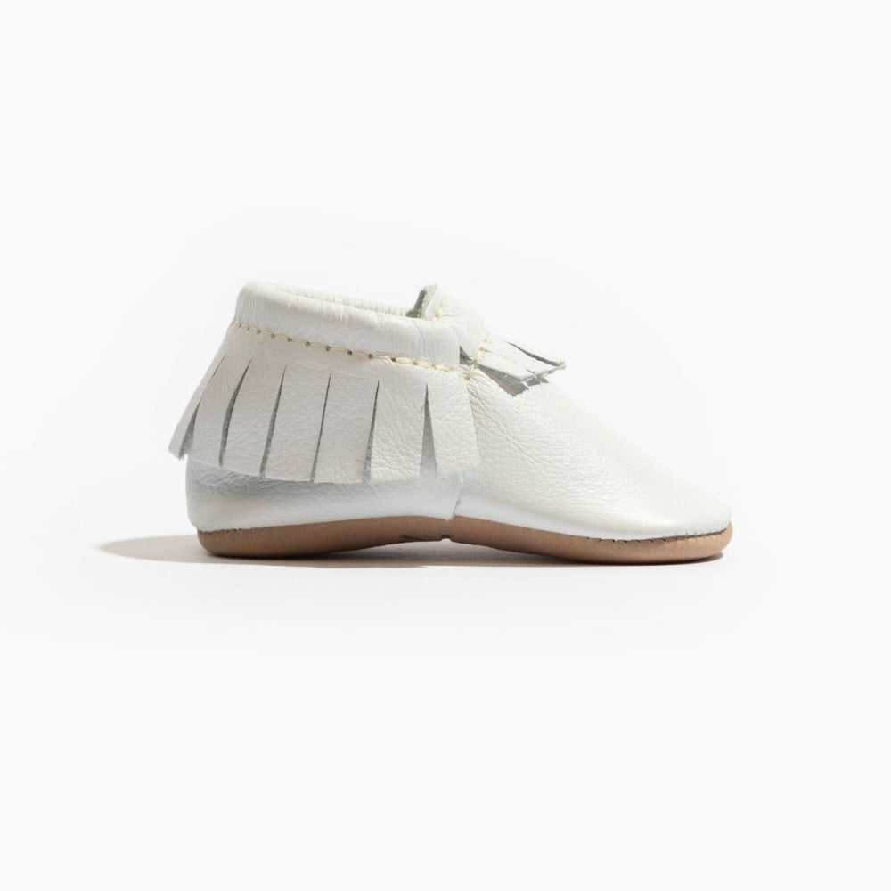 Toasted Bright White Moccasin Baby Shoe - ’Moccasin - Kids Adult’