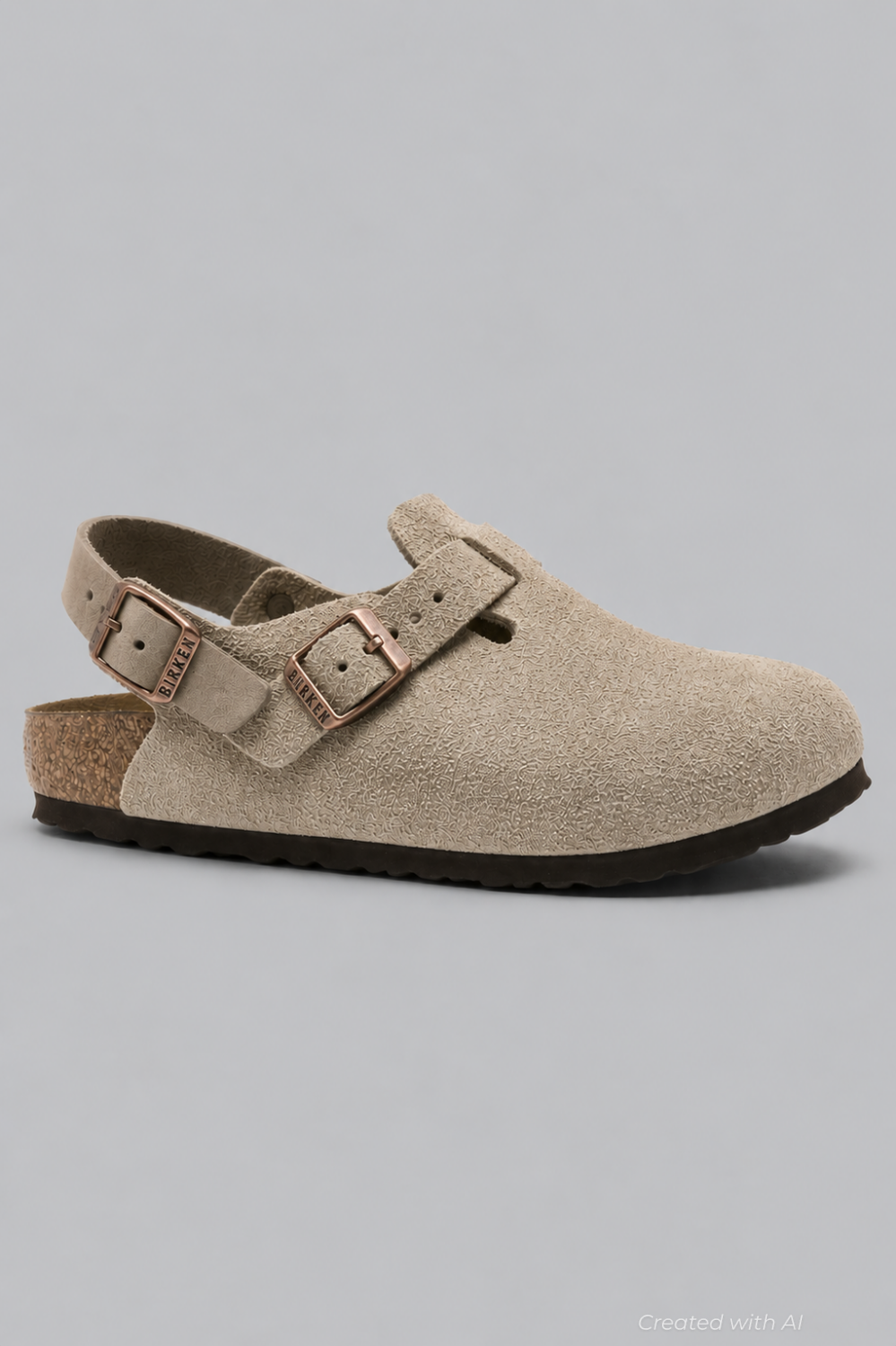 Tokio Suede Leather Clogs - Beige - 38 N - Clog
