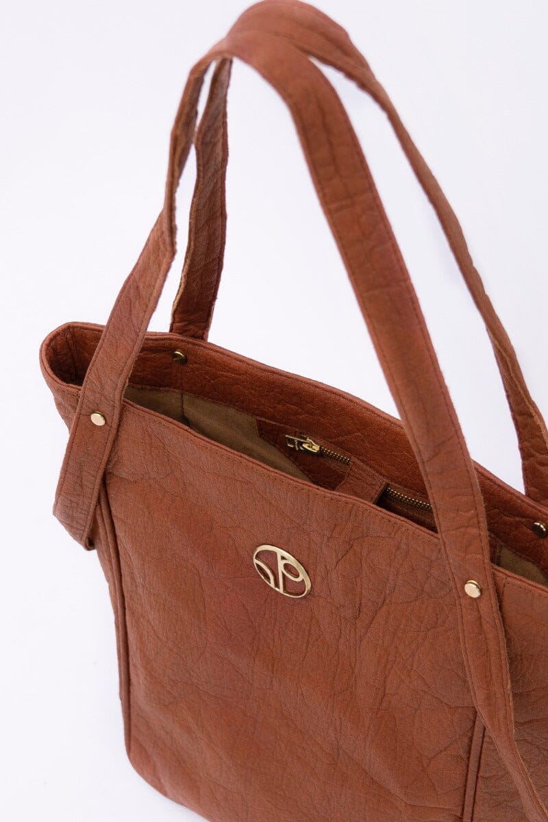 Tokyo Totebag Pinatex - Mocha Brown