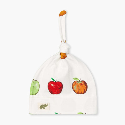 Top Knot Cap - Apple Orchard - 0-6m - Knot Hat