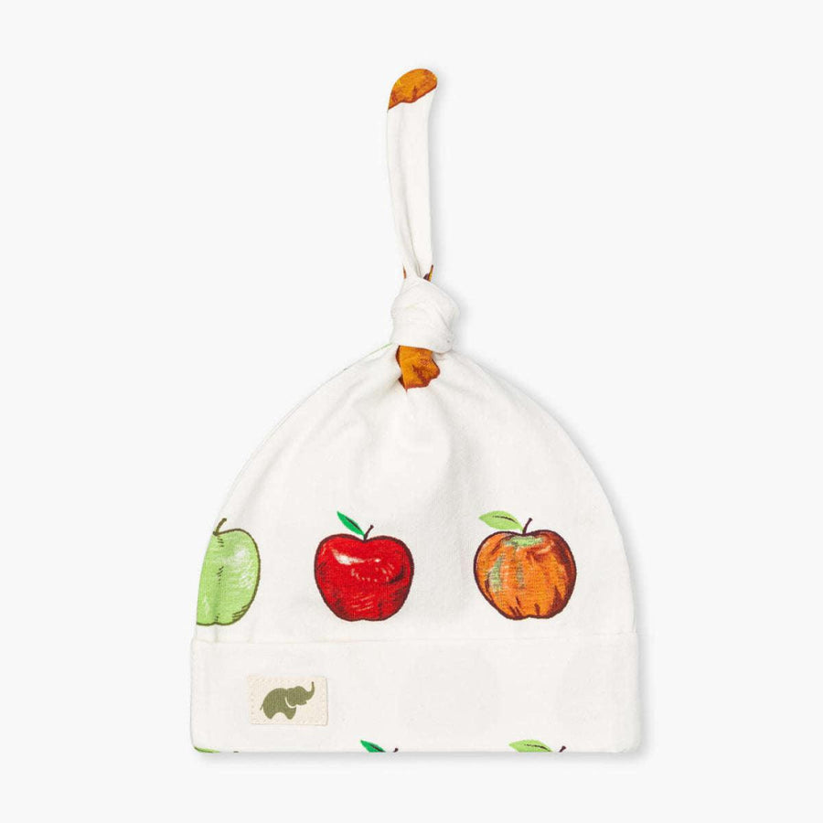 Top Knot Cap - Apple Orchard - 0-6m - Knot Hat