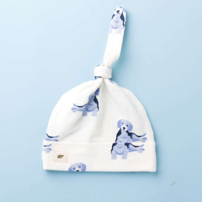 Top Knot Cap - Beagle Besties - 0-6m - Knot Hat