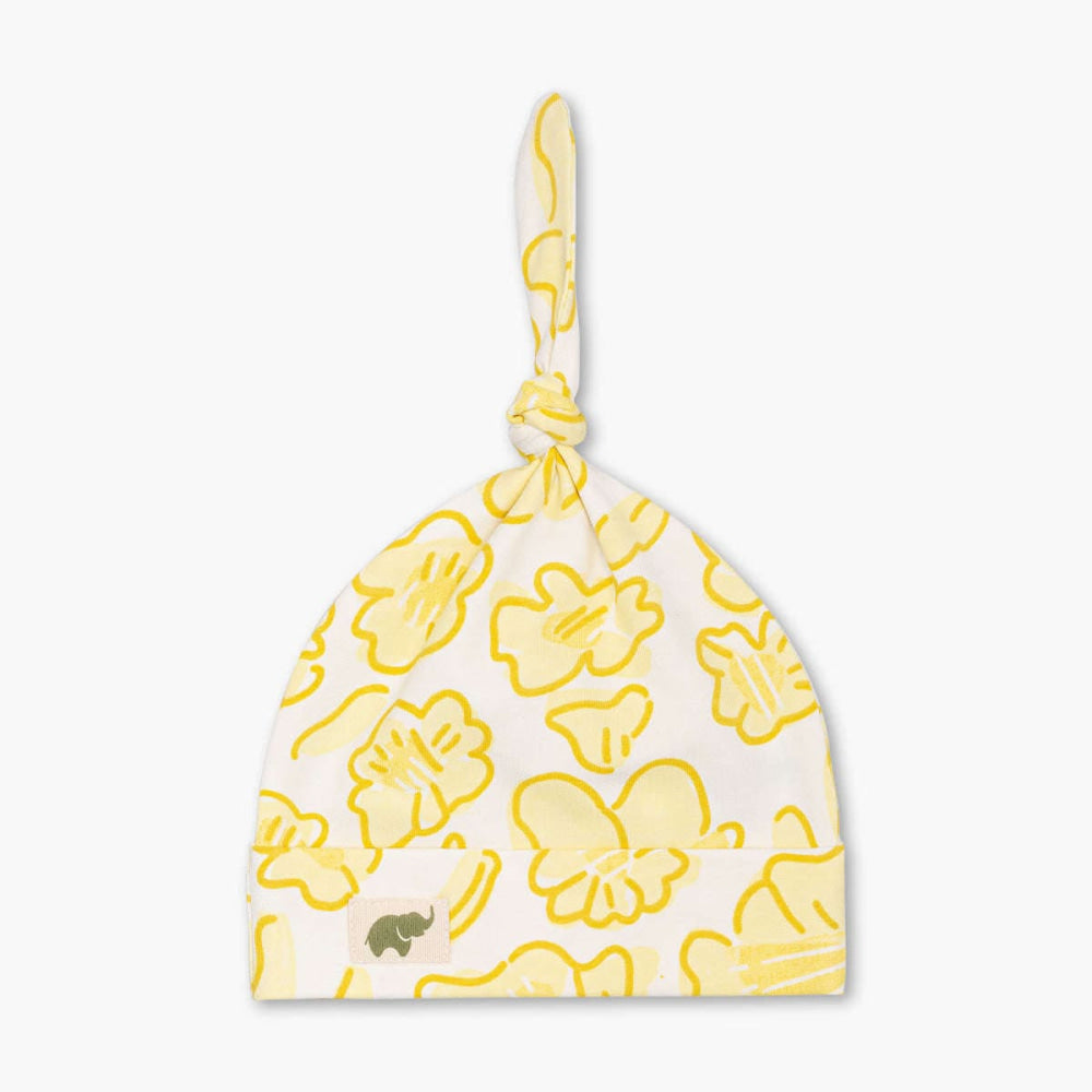 Top Knot Cap - Daffodil Delight - 0-6m - Knot Hat