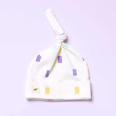 Top Knot Cap - Let’s Chill - 0-6m - Knot Hat