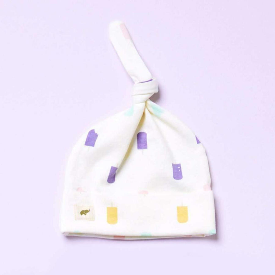 Top Knot Cap - Let’s Chill - 0-6m - Knot Hat
