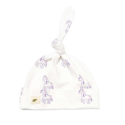 Top Knot Cap - Ombré Unicorn - 0-6m - Knot Hat