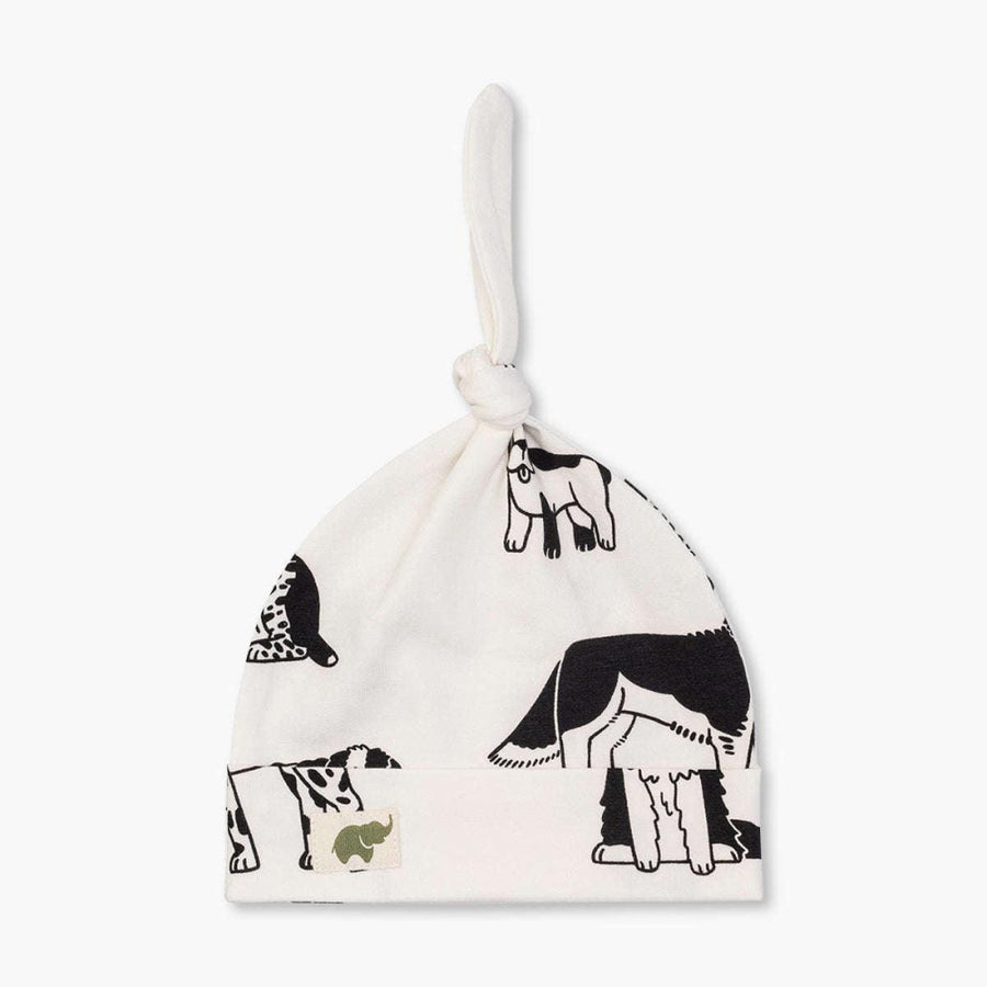 Top Knot Cap - Puppy Love - 0-6m - Knot Hat