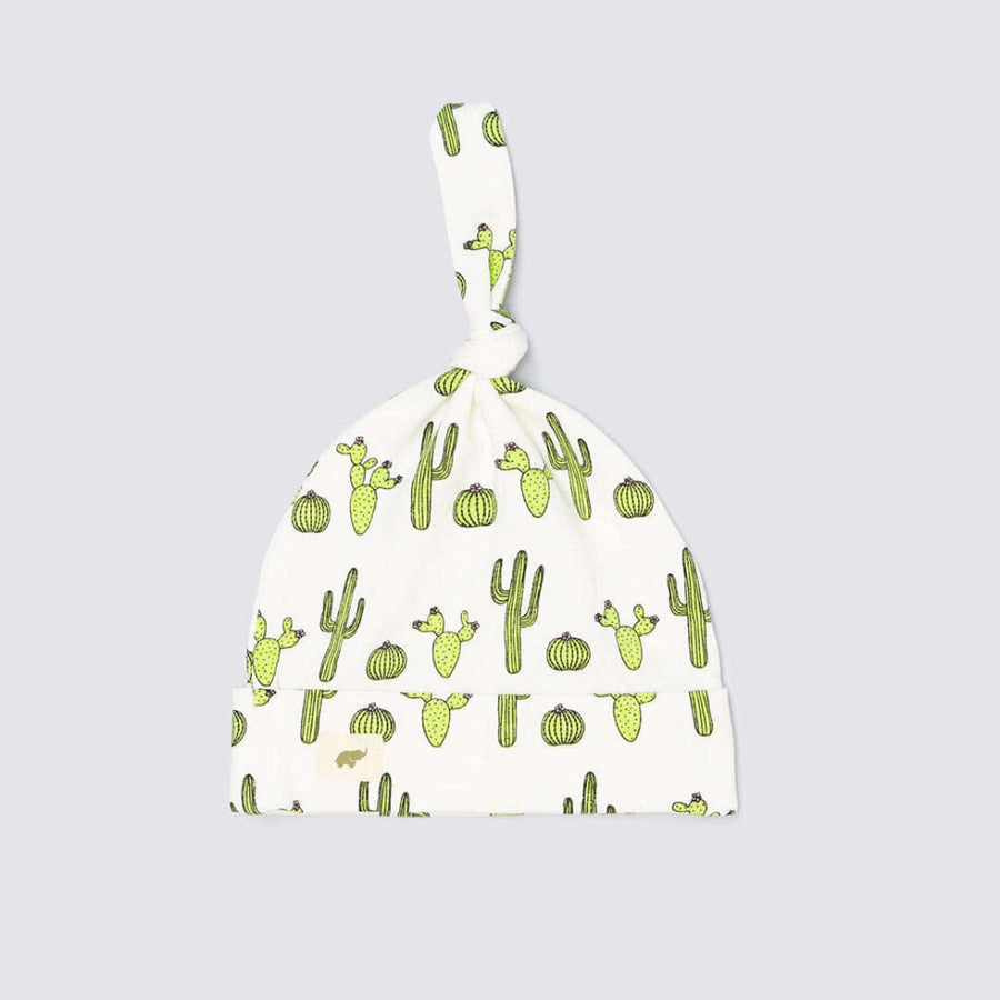 Top Knot Cap - Santa Fe Cactus Dreams - 0-6m - Knot Hat