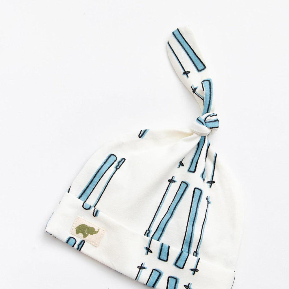 Top Knot Cap - Ski Season - 0-6m - Knot Hat