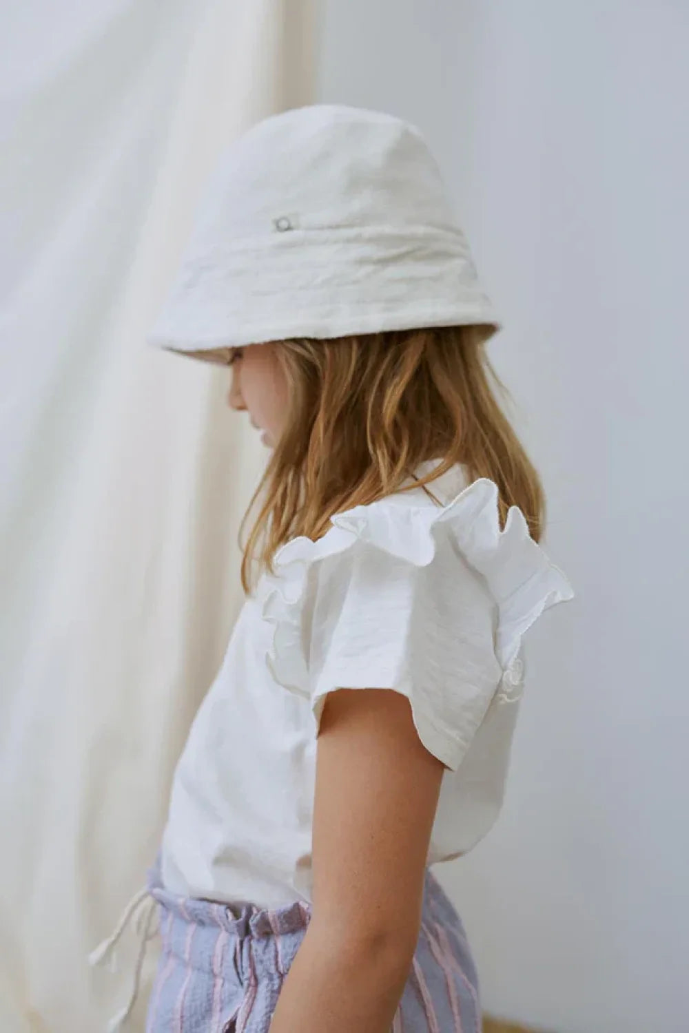 Toweling bucket hat - Ivory - 10-12Y - Bucket Hat