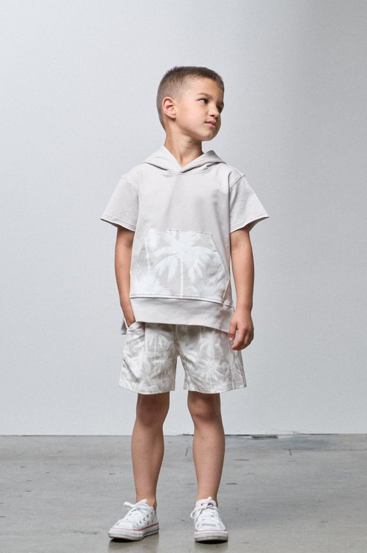 Palm Print Short - Frost