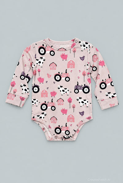 Tractors And Cows Baby Bodysuit - Dolly - Bodysuit