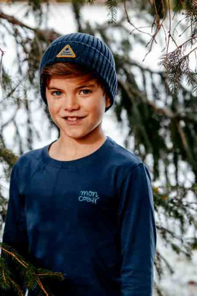 Tree Climber Beanie Hat - Navy - FINAL SALE - 6/12M - Beanie