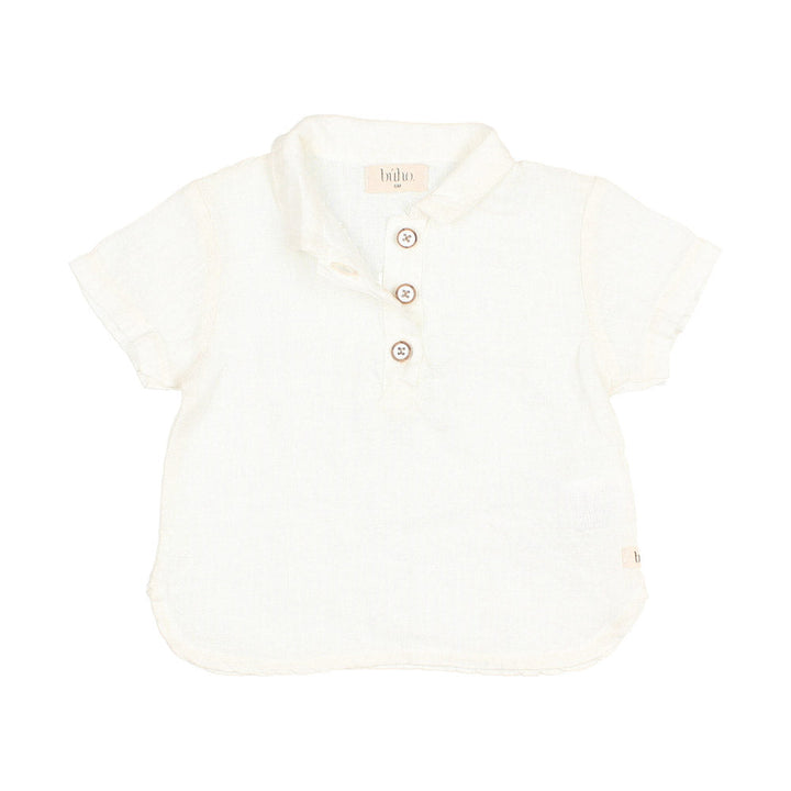 Baby Linen Shirt - Ecru