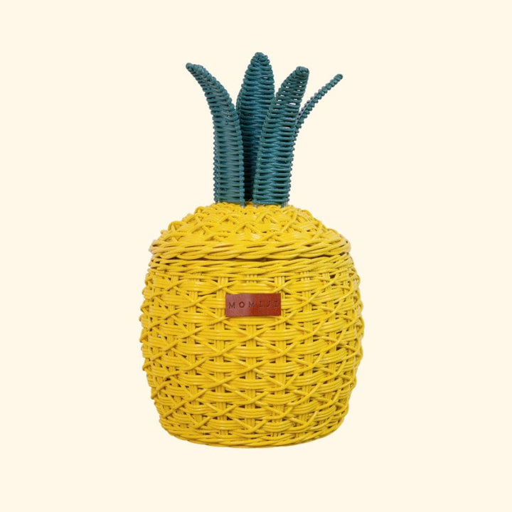 Pineapple Storage Basket Small - Yellow