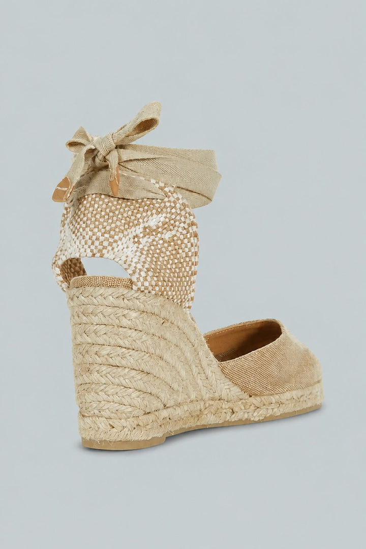 Castaner Carina Espadrille Wedge Sandals - Ivory