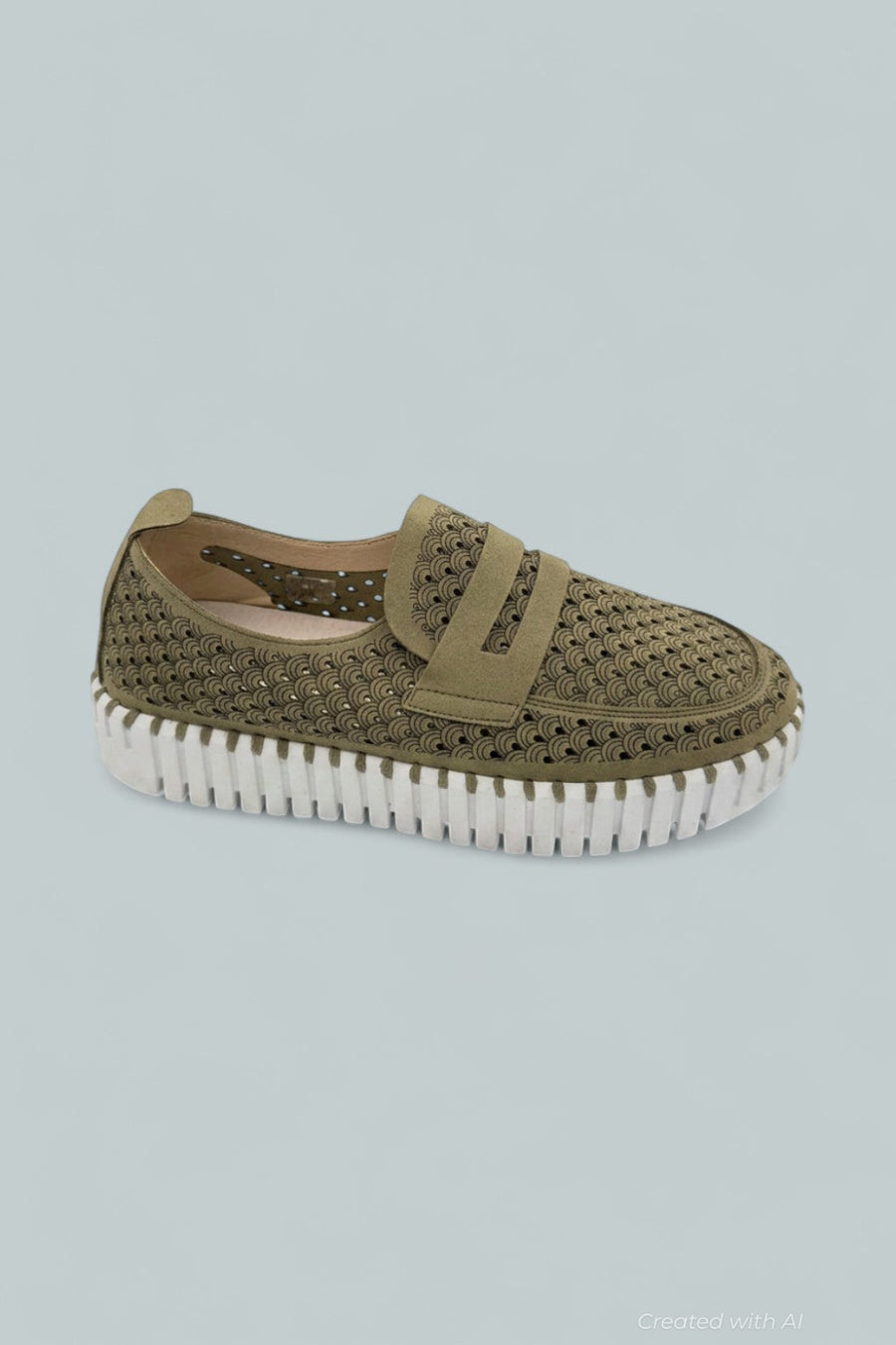 Tulip3899 Women’s Flat Shoes - Army - Loafers
