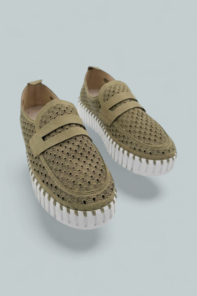 Tulip3899 Women’s Flat Shoes - Army - Loafers