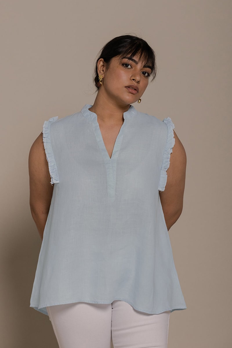 Wind In My Hair Shirt - Summer Blue