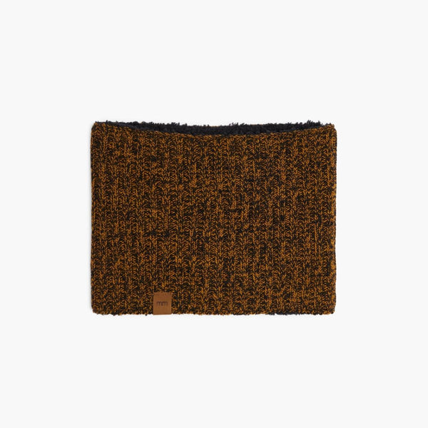 Tweed Neck Warmer - Melange Amber & Black - FINAL SALE - Scarf
