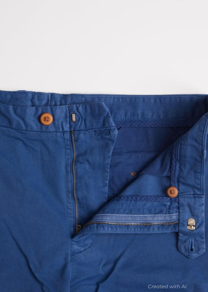 Twill Cotton Walk Short - Navy - 40 (Long) - Shorts