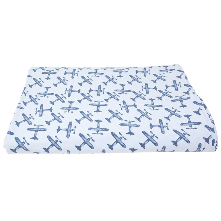 Twin Duvet Cover - Blue Airplanes - OS - Duvet Cover