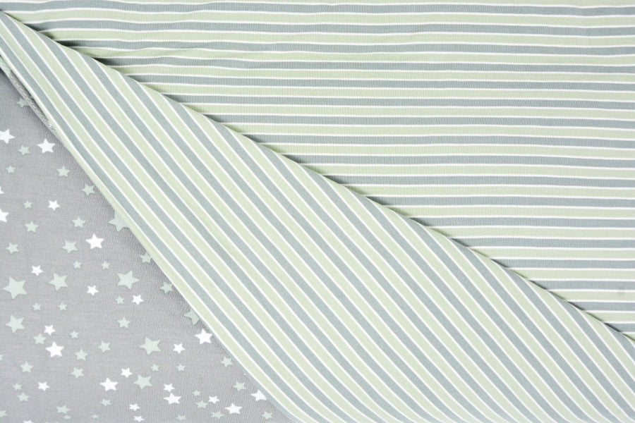 Twin Duvet Cover - Green Stars - OS - Duvet Cover