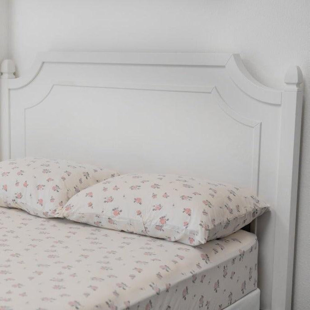 Twin Duvet Cover - Roses White - OS - Duvet Cover
