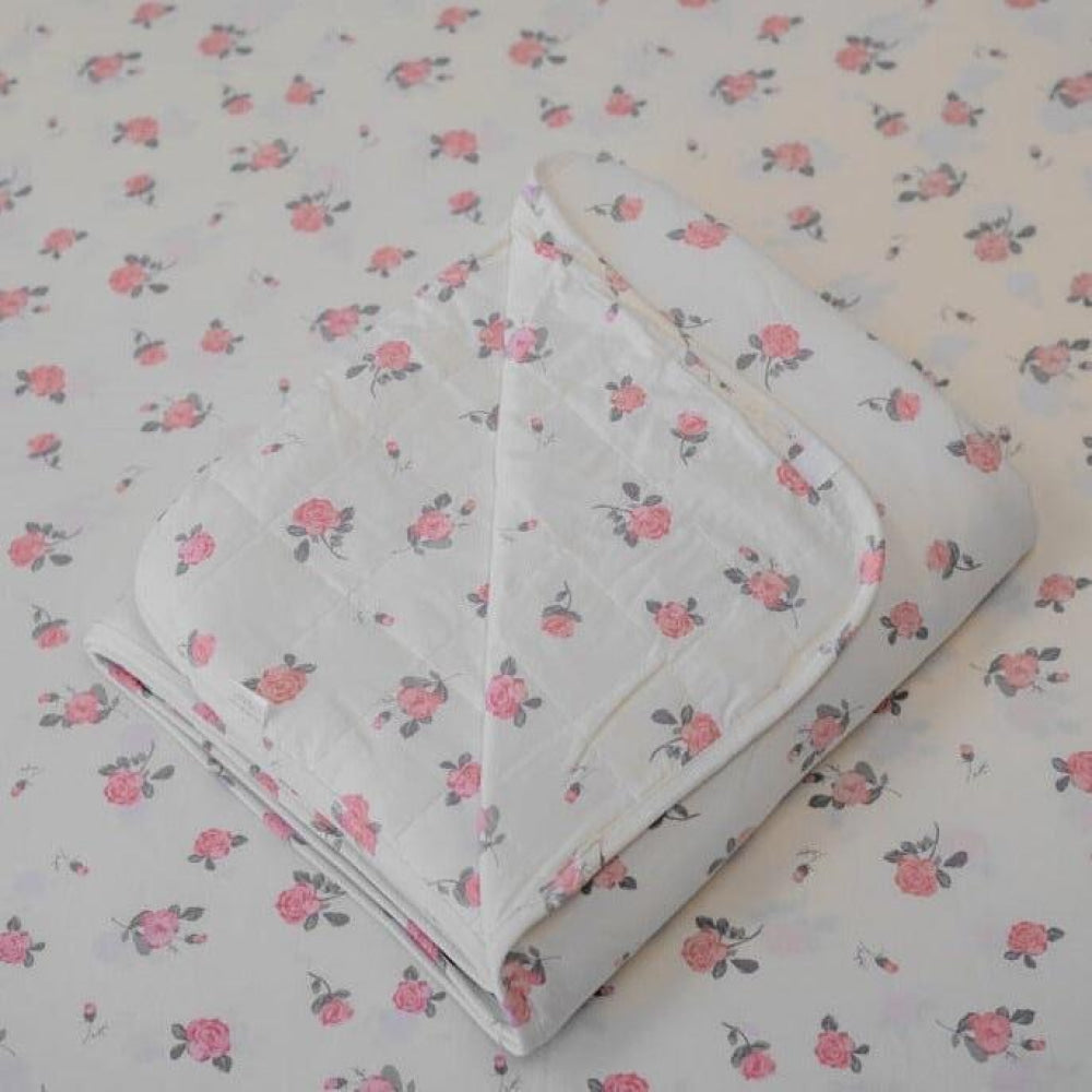 Twin Duvet Cover - Roses White - OS - Duvet Cover