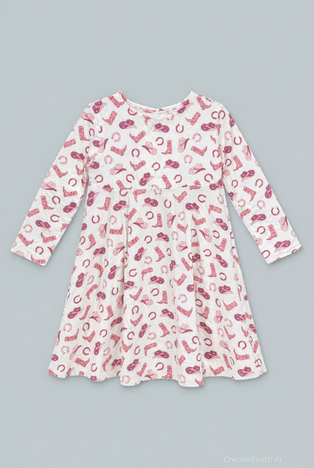 Twirly Bow Dress Cowgirl - Gwen - Dresses