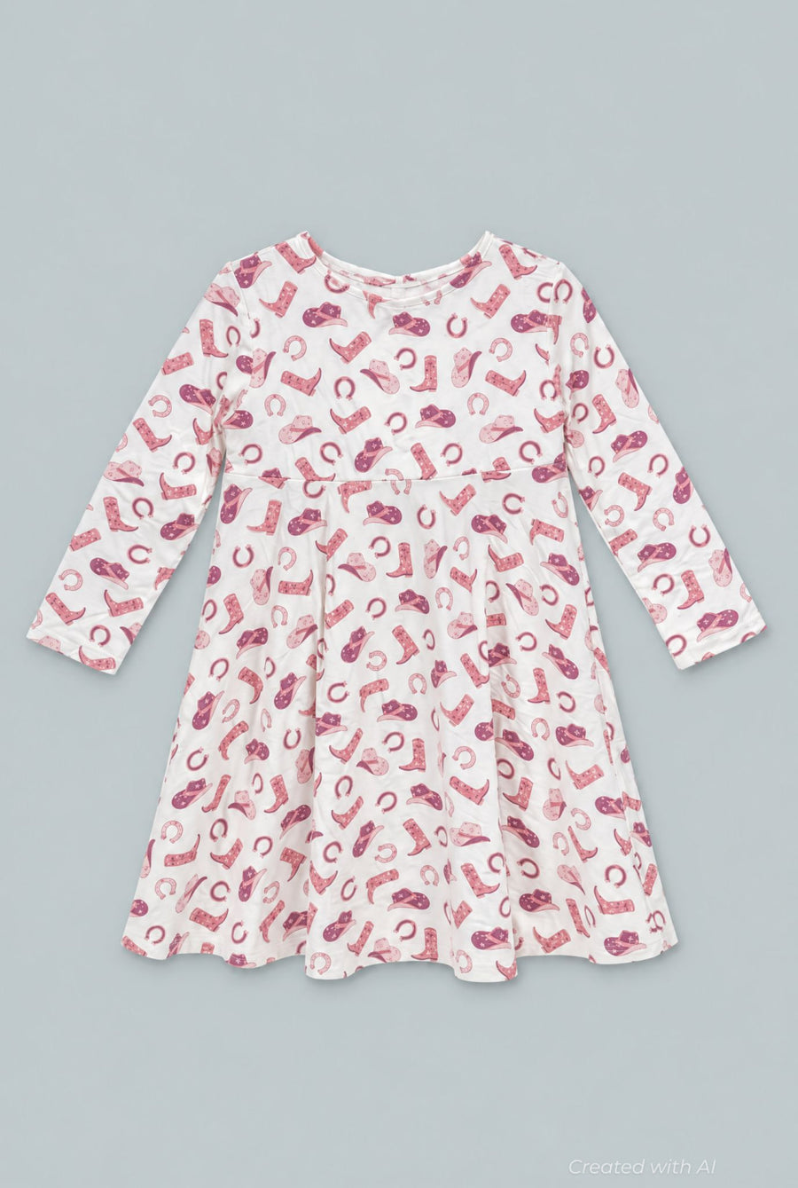 Twirly Bow Dress Cowgirl - Gwen - Dresses