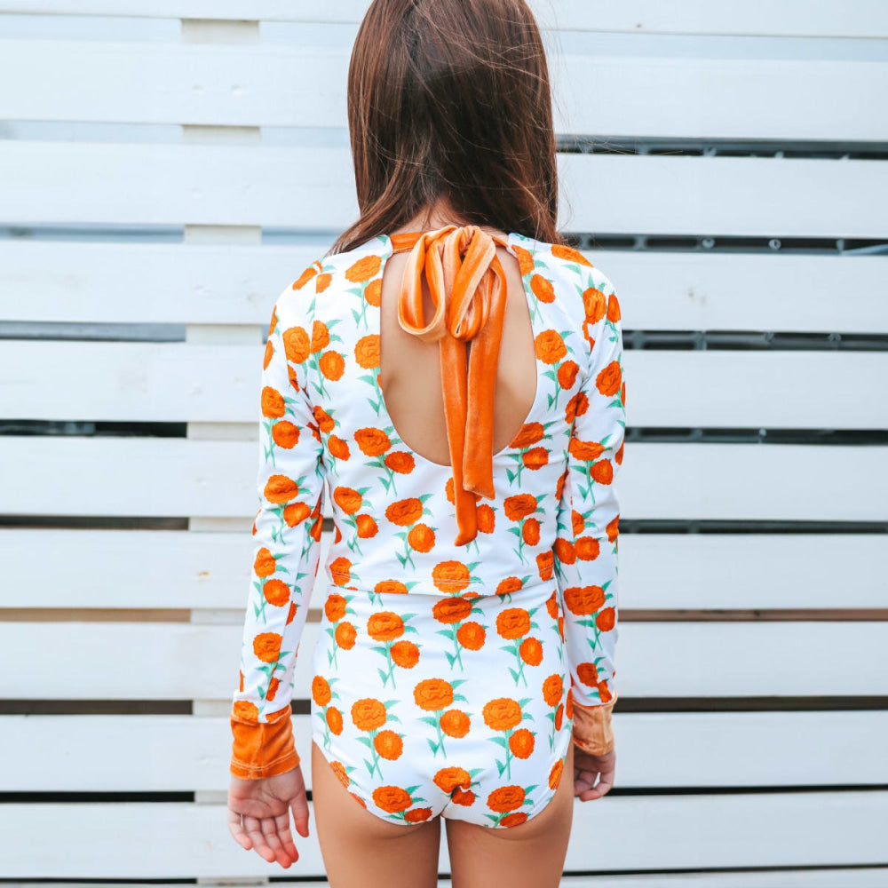 Two Piece Long Sleeve - Naples Floral - Two Piece Swim