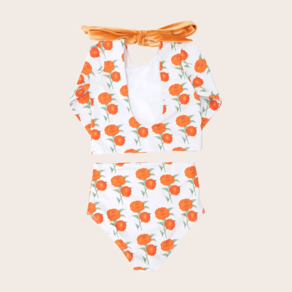 Two Piece Long Sleeve - Naples Floral - Two Piece Swim