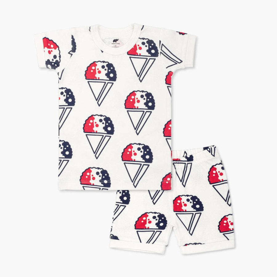 Two-Piece Shorty Pajama Set - Snowcone Celebration - 2T - Pajamas