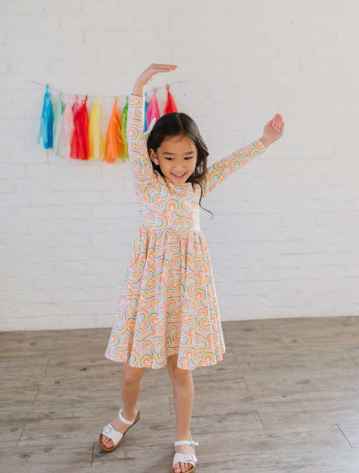 Gwendolyn Dress - Primary Rainbow