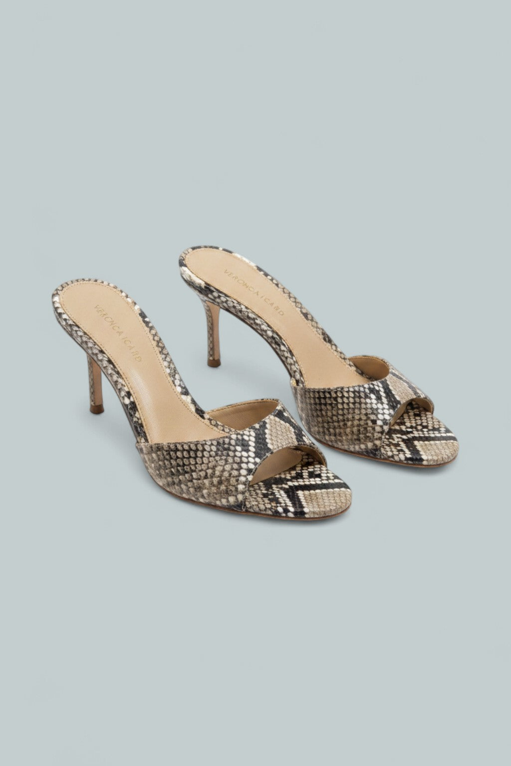 Tia Leather Sandal - Ecru Multi