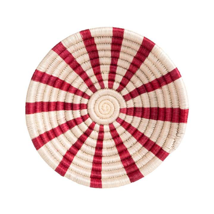 Holiday Woven Bowl - 6" - Peppermint