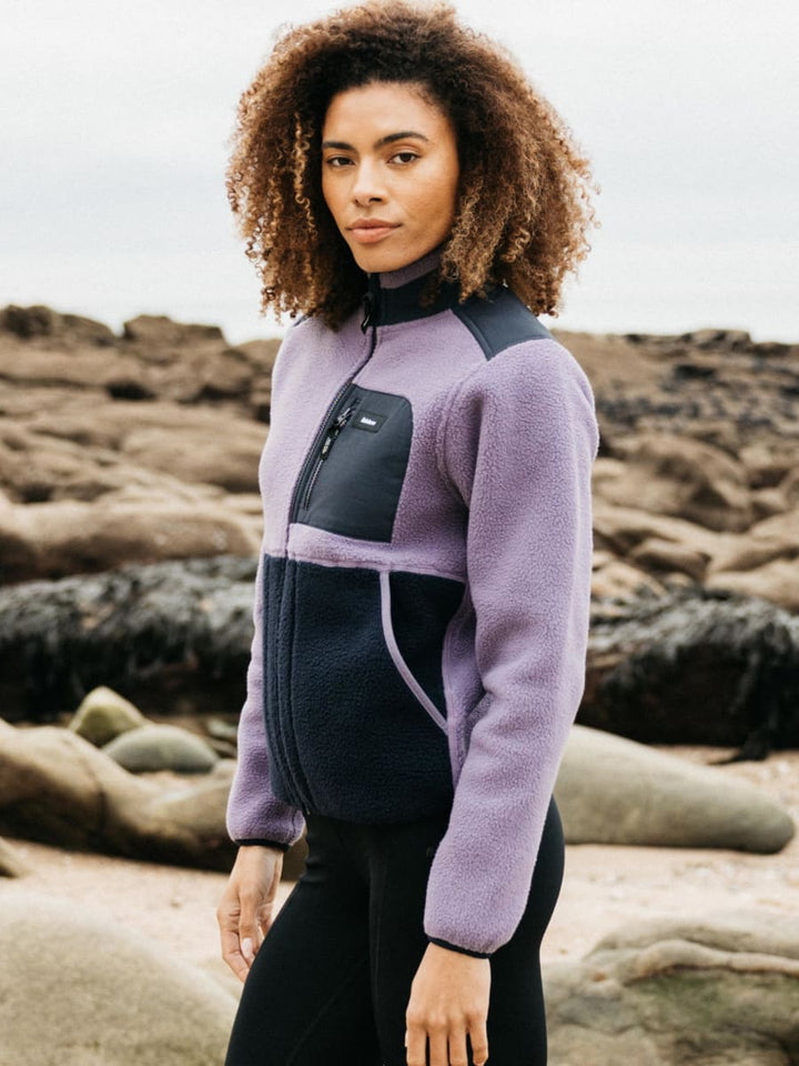 Women's Bolster Full Zip Fleece - Violet Sky/Navy