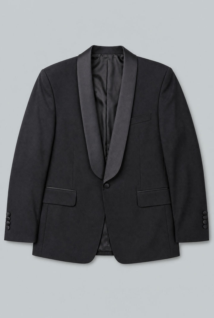 Shawl Collar Tux Jacket - Black
