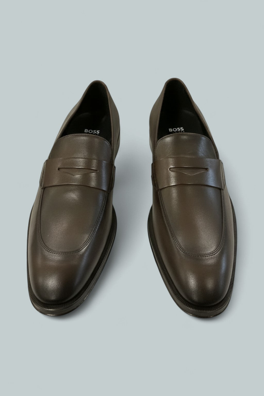 Men's Derrek Apron Toe Penny Loafers - Dark Brown