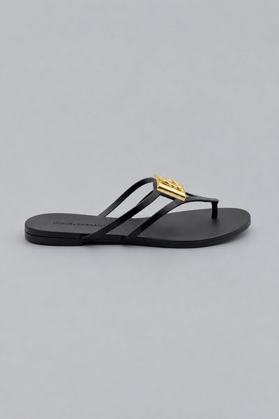 Beachwear Sandals - Black/Gold